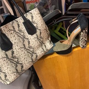 Steve Madden pumps and matching bag